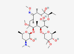Two-dimensional chemical structure of Clarithromycin (9Z)-O-Methyloxime