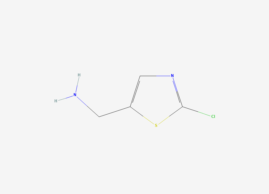 Two-dimensional chemical structure of 2-Chloro-5-aminomethylthiazole