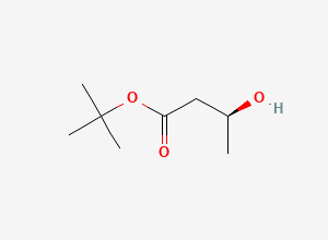 Two-dimensional chemical structure of (S)-(+)-Tert-butyl 3-hydroxybutyrate