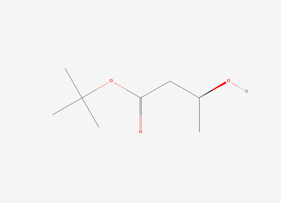 Two-dimensional chemical structure of (S)-(+)-Tert-butyl 3-hydroxybutyrate