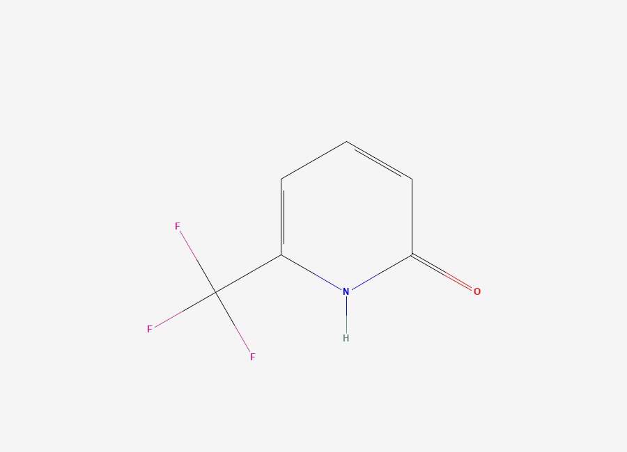 Two-dimensional chemical structure of 2(1H)-Pyridinone, 6-(trifluoromethyl)-