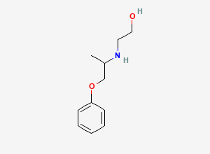 Two-dimensional chemical structure of 2-((1-Methyl-2-phenoxyethyl)amino)ethanol