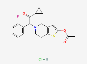 Two-dimensional chemical structure of Prasugrel Hydrochloride