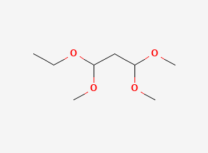 Two-dimensional chemical structure of 1-Ethoxy-1,3,3-Trimethoxypropane, CAS 123-59-1