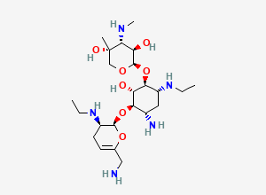 Two-dimensional chemical structure of Netilmicin EP Impurity C
