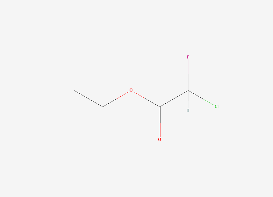Two-dimensional chemical structure of Acetic acid, 2-chloro-2-fluoro-, ethyl ester