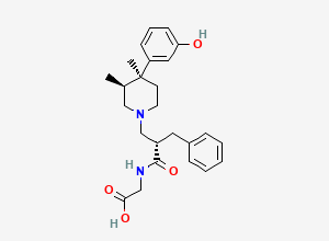Two-dimensional chemical structure of Alvimopan (2S, 3S, 4S)-Isomer / N-Ethyl Acetate Alvimopan, CAS 2280857-23-8