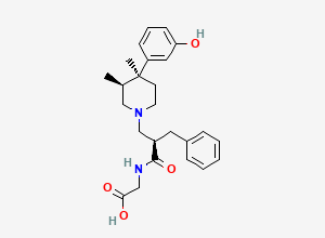 Two-dimensional chemical structure of Alvimopan (2R,3S,4S)-Isomer, CAS 156130-44-8