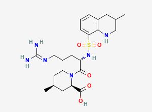 Two-dimensional chemical structure of Argatroban (L,2R,4S)-Isomer (Mixture of Diastereomers), CAS 189264-04-8
