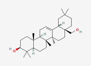 Two-dimensional chemical structure of (+)-Erythrodiol