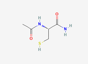 Two-dimensional chemical structure of N-Acetylcysteine amide