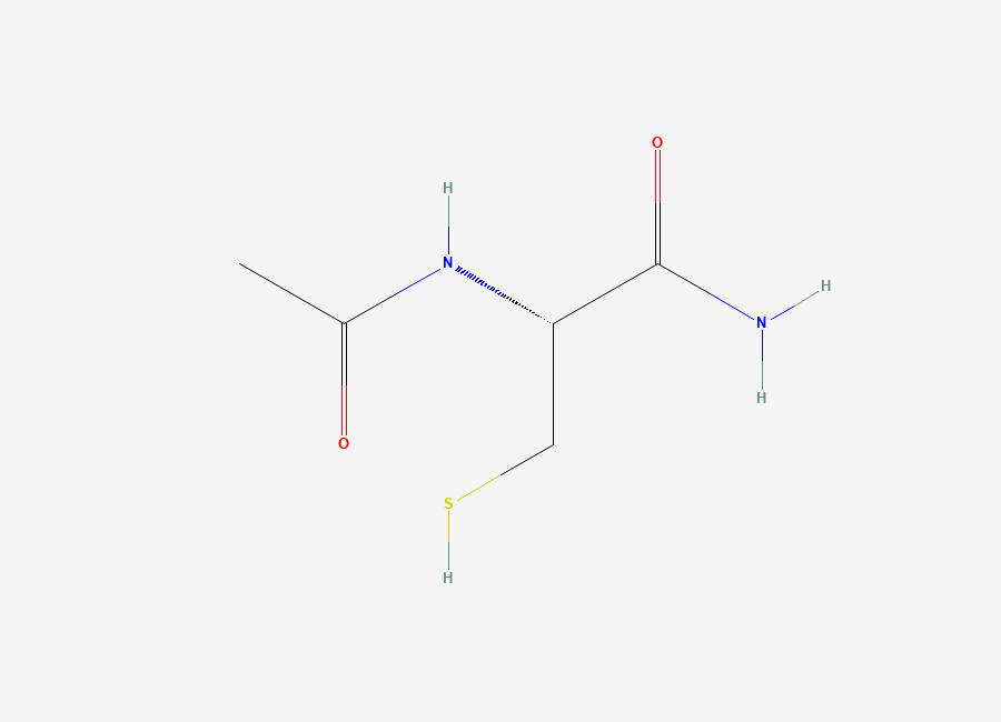 Two-dimensional chemical structure of N-Acetylcysteine amide
