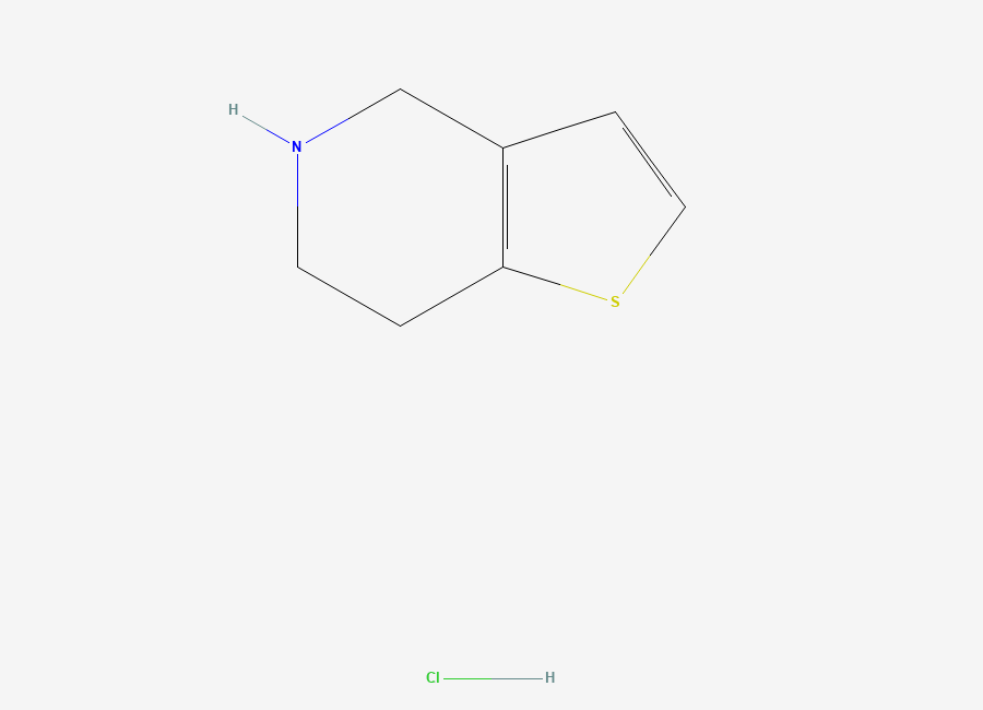 Two-dimensional chemical structure of Clopidogrel Thienopyridine Impurity, CAS 28783-41-7
