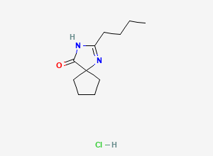Two-dimensional chemical structure of Irbesartan Lactam Impurity, CAS 151257-01-1