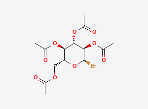 Two-dimensional chemical structure of alpha-D-Glucopyranosyl bromide, tetraacetate