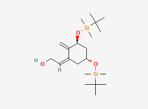 Two-dimensional chemical structure of (Z)-2-((3S,5R)-3,5-bis((tert-butyldiMethylsilyl)oxy)-2-Methylenecyclohexylidene)ethanol