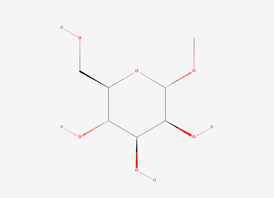 Two-dimensional chemical structure of Methyl alpha-D-mannopyranoside