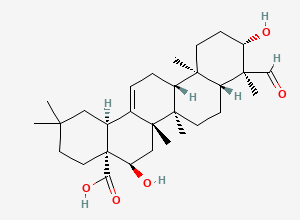 Two-dimensional chemical structure of Quillaic Acid