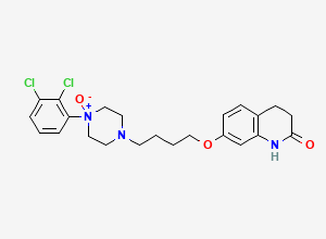 Two-dimensional chemical structure of Aripiprazole N4-Oxide, CAS 573691-11-9