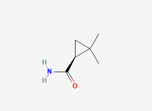 Two-dimensional chemical structure of (S)-2,2-Dimethylcyclopropanecarboxamide