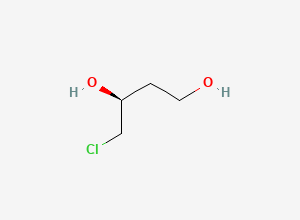 Two-dimensional chemical structure of (3S)-4-Chlorobutane-1,3-diol, CAS 139013-68-6