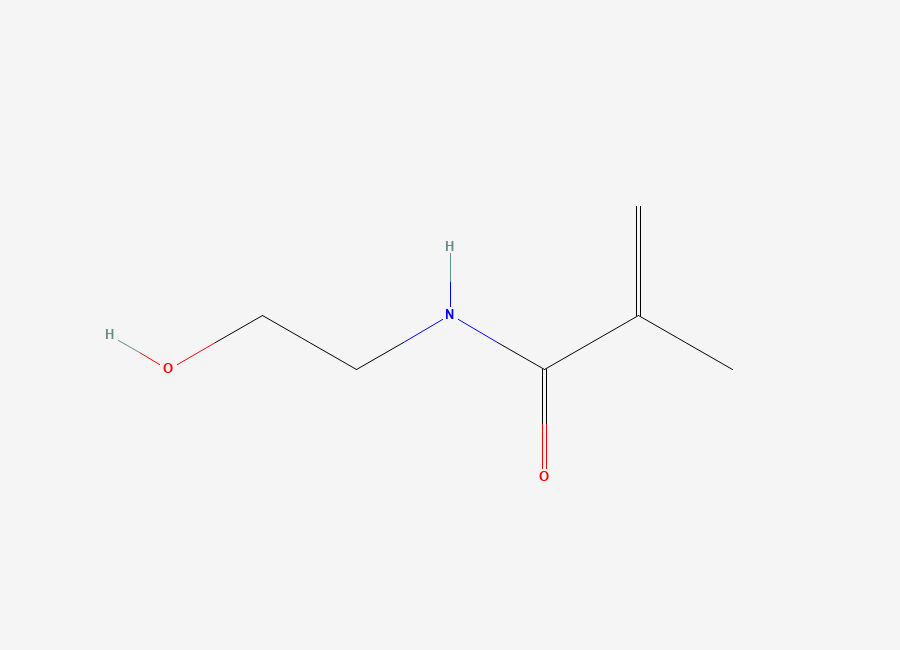 Two-dimensional chemical structure of N-(2-Hydroxyethyl)methacrylamide