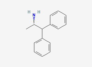Two-dimensional chemical structure of (S)-(-)-1,1-Diphenyl-2-aminopropane