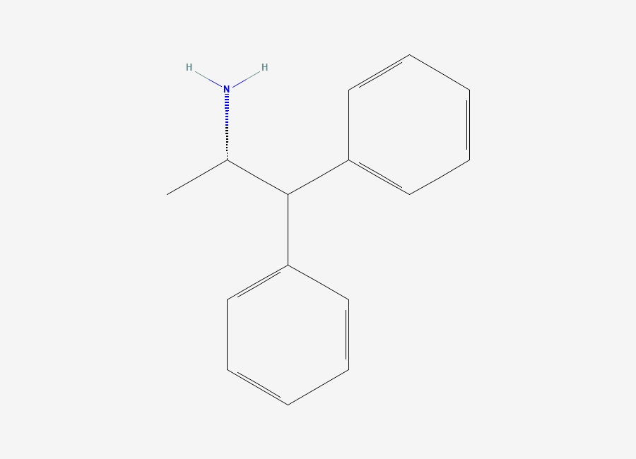 Two-dimensional chemical structure of (S)-(-)-1,1-Diphenyl-2-aminopropane