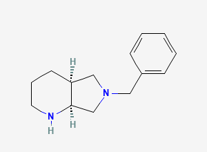 Two-dimensional chemical structure of (4aS-cis-)-6-benzyl-octahydropyrrolo(3.4-b)pyridine