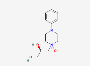 Two-dimensional chemical structure of Levodropropizine N-Oxide, CAS 152237-40-6