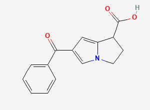 Two-dimensional chemical structure of Ketorolac EP Impurity C / 6-Benzoyl Ketorolac Isomer, CAS 1026936-07-1