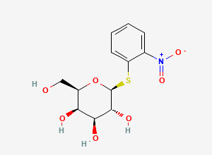 Two-dimensional chemical structure of o-Nitrophenyl beta-D-thiogalactoside