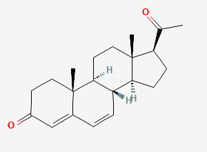 Two-dimensional chemical structure of Progesterone EP Impurity H, CAS 1162-56-7
