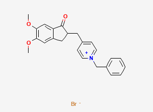 Two-dimensional chemical structure of Donepezil EP Impurity E/ Donepezil Inhouse Impurity B Bromide Salt, CAS 231283-82-2