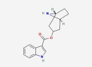Two-dimensional chemical structure of N-Demethyltropisetron