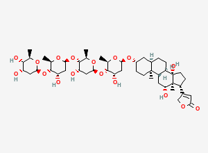 Two-dimensional chemical structure of Digoxin EP Impurity K/ Digoxigenin Tetradigitoxoside, CAS 31539-05-6