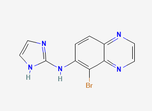 Two-dimensional chemical structure of Brimonidine EP Impurity F/ 4,5-Didehydro Brimonidine, CAS 151110-15-5