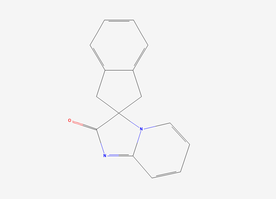Two-dimensional chemical structure of spiro(imidazo-(1,2-a)pyridine-3,2-indan)-2(3H)-one