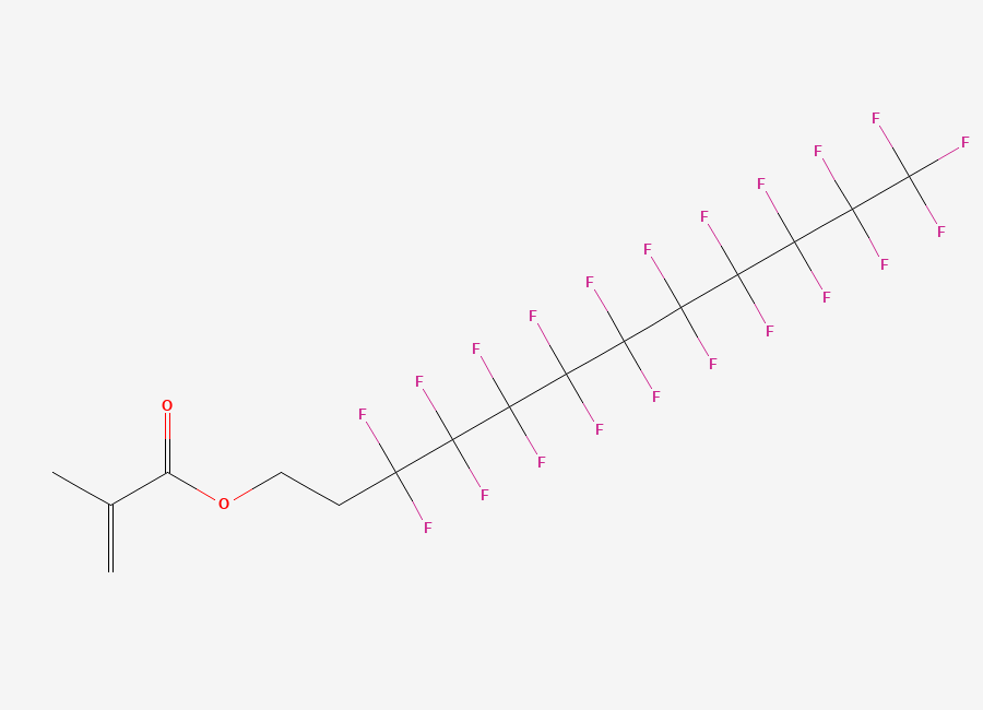 Two-dimensional chemical structure of 2-(Perfluorodecyl)ethyl methacrylate