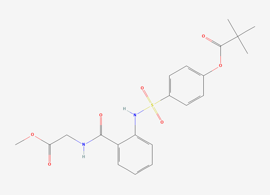 Two-dimensional chemical structure of Sivelestat Sodium Impurity E