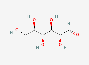 Two-dimensional chemical structure of (2R,3R,4R,5R)-2,3,4,5,6-pentahydroxyhexanal
