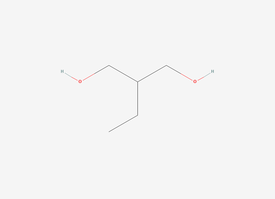 Two-dimensional chemical structure of 2-Ethyl-1,3-propanediol