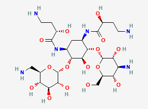 Two-dimensional chemical structure of Amikacin impurity B