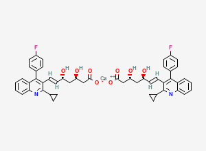 Two-dimensional chemical structure of Pitavastatin Impurity 102 (Ca Salt)