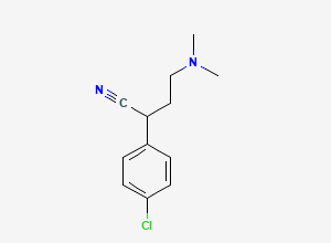 Two-dimensional chemical structure of 2-(4-Chloro-phenyl)-4-dimethylamino-butyronitrile