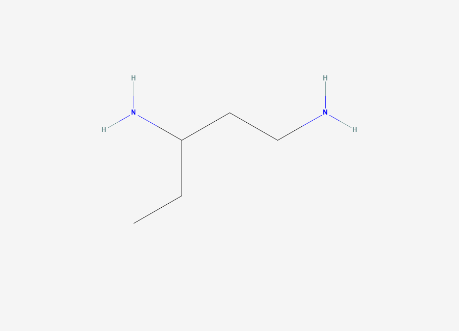 Two-dimensional chemical structure of 1,3-Diaminopentane