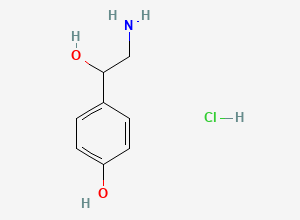 Two-dimensional chemical structure of Octopamine Hydrochloride