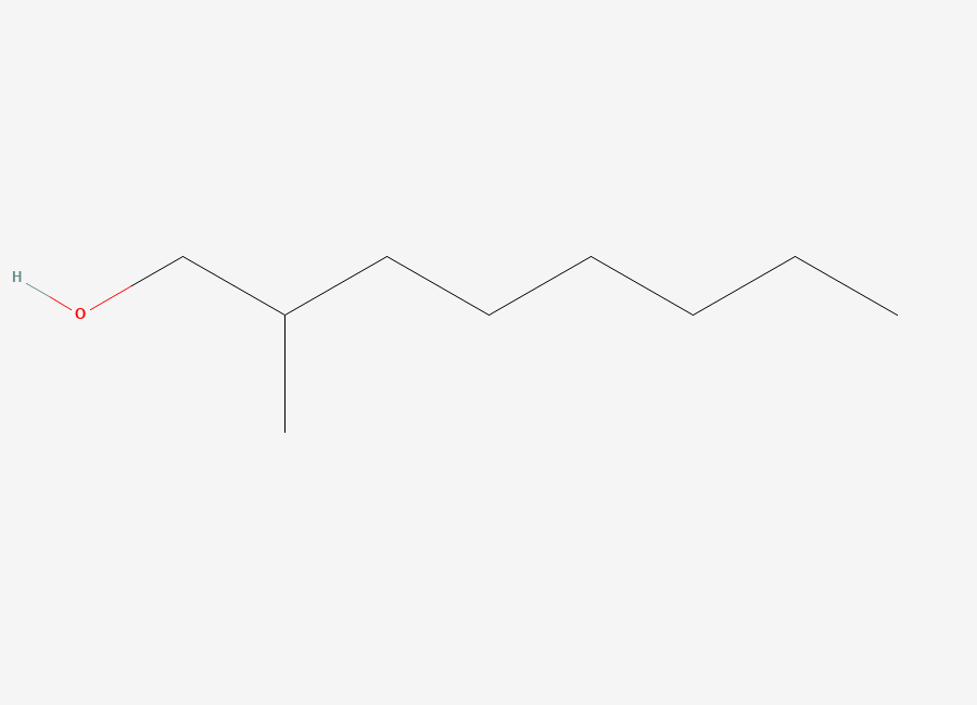 Two-dimensional chemical structure of 2-Methyloctanol
