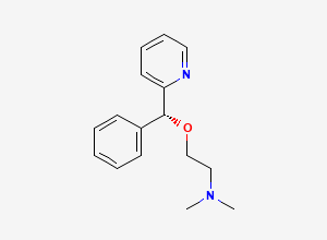 Two-dimensional chemical structure of Doxylamine EP Impurity C (Free Base), CAS 1221-70-1