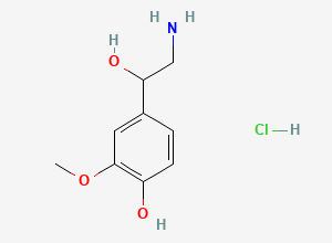 Two-dimensional chemical structure of (+-)-Normetanephrine hydrochloride